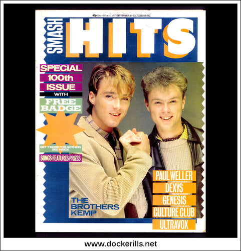 Smash Hits Magazine, September 30-October 13, 1982. Vol. 4, No. 20.