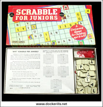 Scrabble For Juniors, Spear's Games / J.W. Spear & Sons Ltd. Vintage Board Game 1.