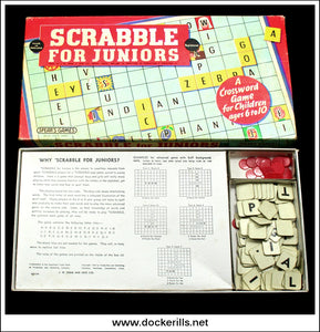 Scrabble For Juniors, Spear's Games / J.W. Spear & Sons Ltd. Vintage Board Game 1.