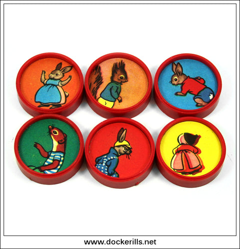Spears, The Tufty Game, Vintage Player Counters Set. VINTAGE GAME SPARES