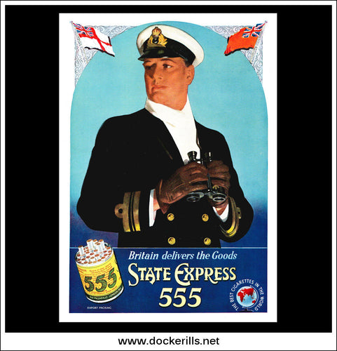 State Express 555 Cigarettes. Original Vintage Wartime Christmas Advert From December, 1941.