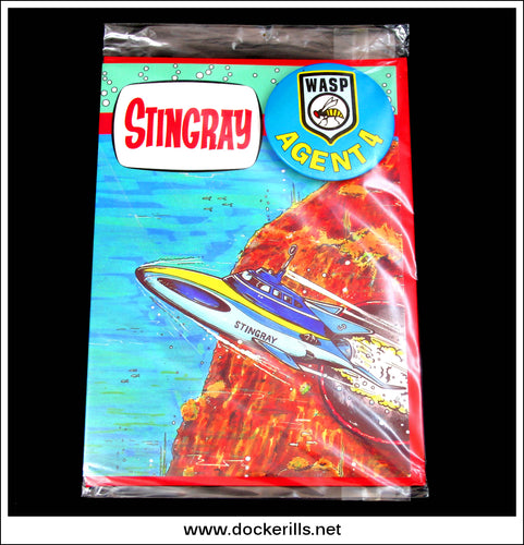 Stingray Birthday Card With Badge. Age 4. 1992.