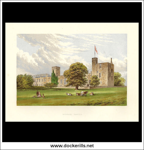 Sudeley Castle, Near Winchcombe, Gloucestershire, England. Antique Print, Chromoxylograph 1880.