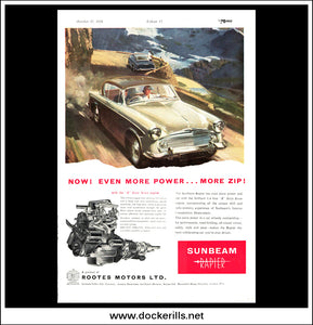 Sunbeam Rapier. Rootes. Original Vintage Advert From October 17th, 1956.