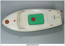 Hawk Speed Boat, Sutcliffe Pressings Ltd., England. Battery Operated Toy Boat. No Box B.