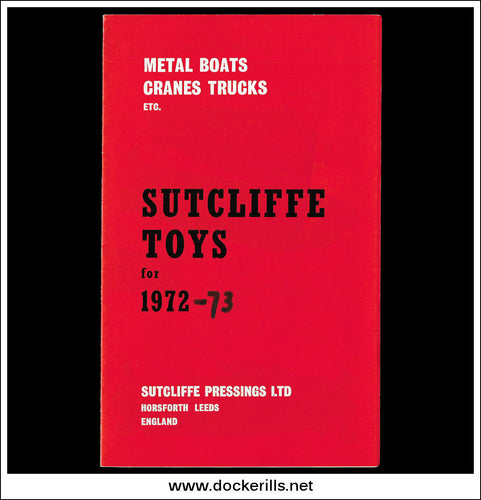 Vintage Catalogue / Brochure for Sutcliffe Pressings Ltd., England, 1972-73. Toy Boats.
