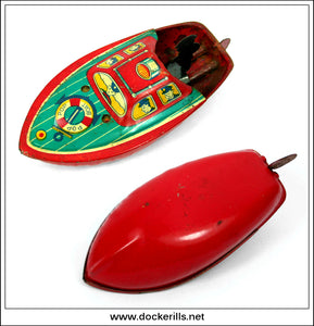 Pop Pop Boat Vintage Steam Powered Novelty Toy TK Japan. Dockerills