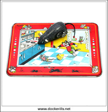 Busy Mouse. Vintage Tin Plate Clockwork Novelty Toy, T.P.S. Toplay Ltd., Japan 2.