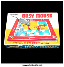 Busy Mouse. Vintage Tin Plate Clockwork Novelty Toy, T.P.S. Toplay Ltd., Japan 4.