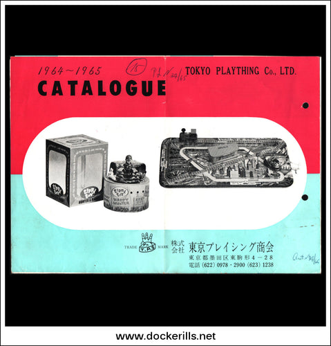 Original Vintage Catalogue / Brochure for Tokyo Plaything Co., Ltd. / TPS, Japan, 1964-1965. Novelty Tin Plate Toys.