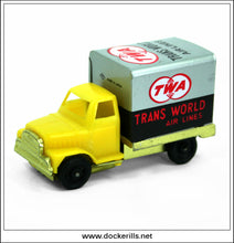 Vintage Tin Plate Lorry Truck TWA Livery Takatoku Japan