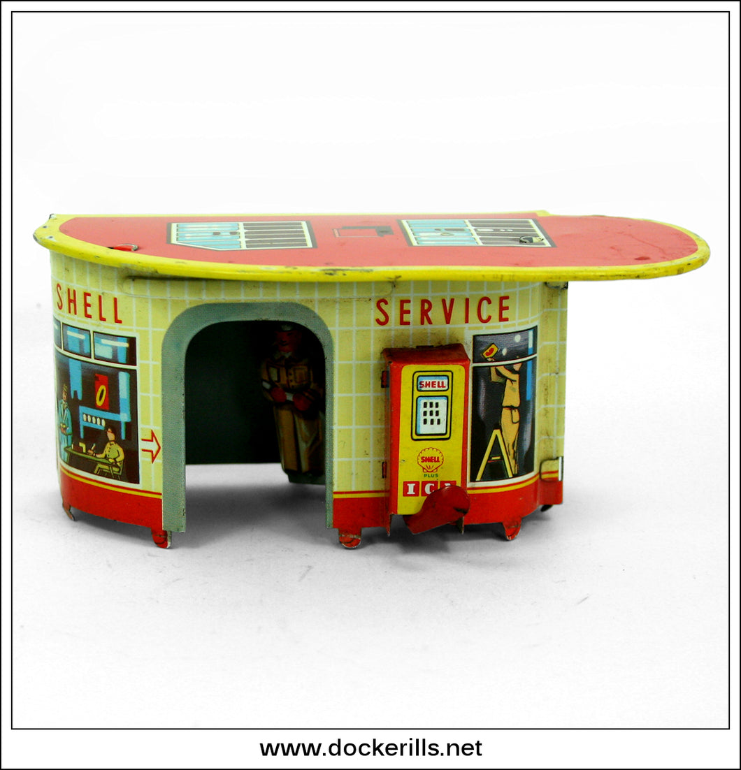 Quick Service Filling Station No. 299. Technofix, West Germany. TIN TOY SPARE PART 1
