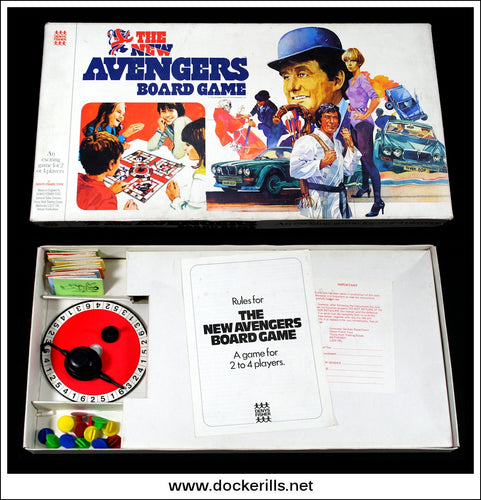 The New Avengers Board Game, Denys Fisher. Vintage Board Game, 1977 - Game.