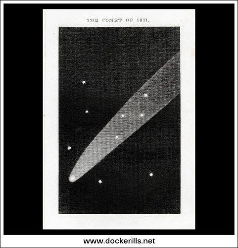 The Comet Of 1811. Antique Print, 1811.