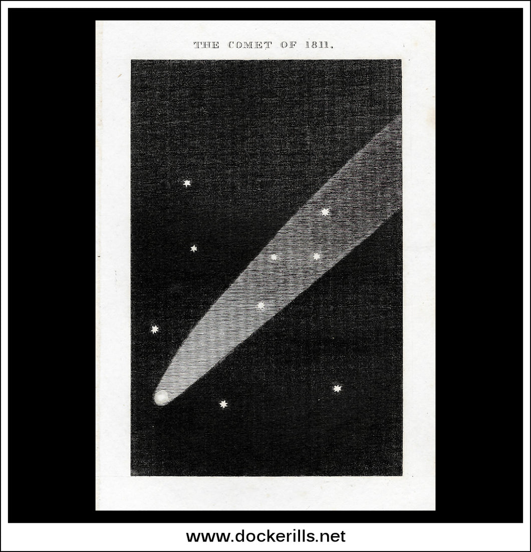 The Comet Of 1811. Antique Print, 1811.