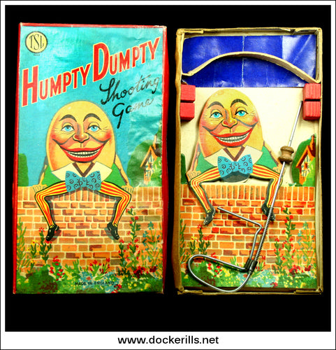 Humpty Dumpty Shooting Game. Vintage Shooting Game Toy, Thomas Salter Ltd.