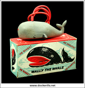 Vintage Wally The Whale, Tresco, Novelty Bath / Water Toy, Great Britain, 1960's/1970's.