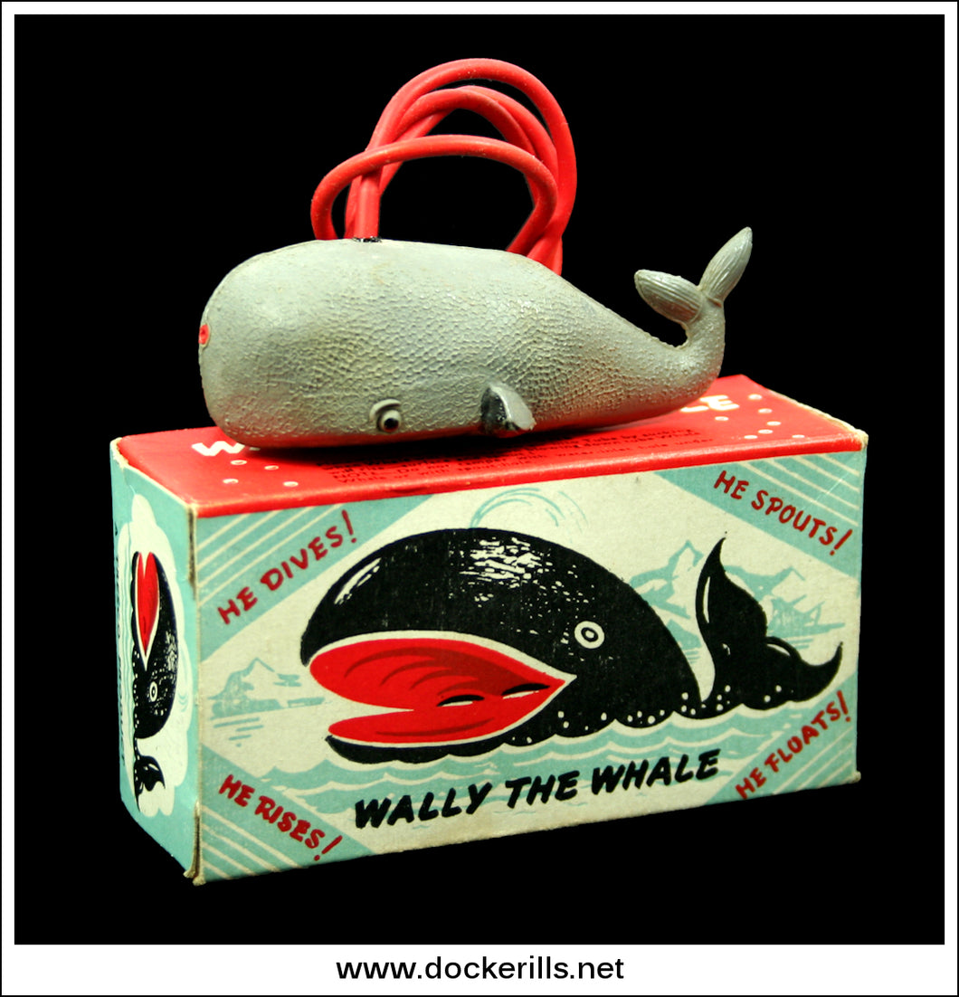 Vintage Wally The Whale, Tresco, Novelty Bath / Water Toy, Great Britain, 1960's/1970's.