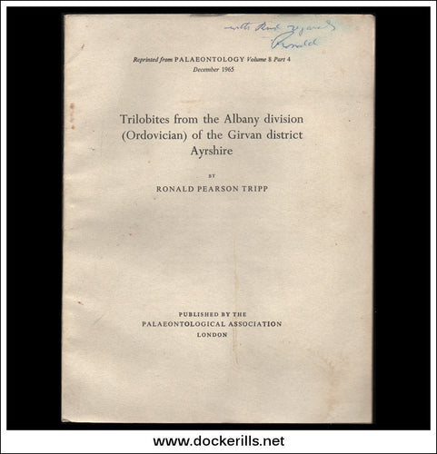 Buy Trilobites From The Albany Division (Ordovician) Of The Girvan District Ayrshire by R.P. Tripp.