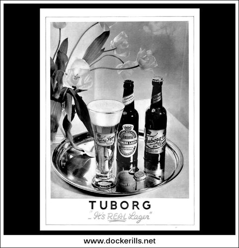 Tuborg Lager. Original Vintage Advert From May 29th, 1935.