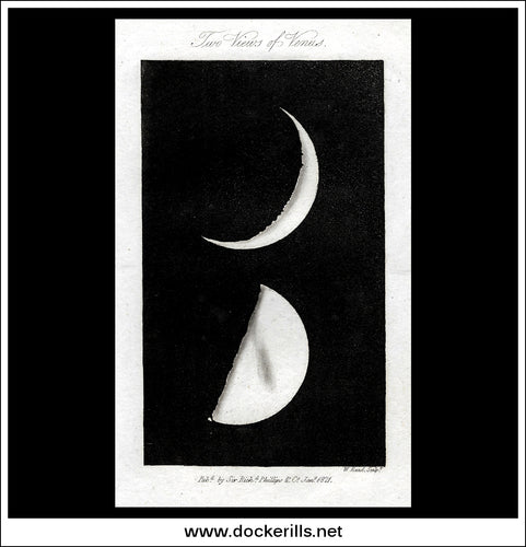 Two Views Of Venus. Antique Print, 1811.
