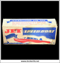 Jet Speed Boat, Vintage Pop Pop Boat, Unknown Maker, Great Britain - box 1.