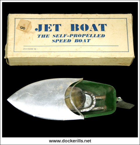 Jet Boat The Self-Propelled Speed Boat, Vintage Pop Pop Boat, Unknown Maker, Great Britain 1.