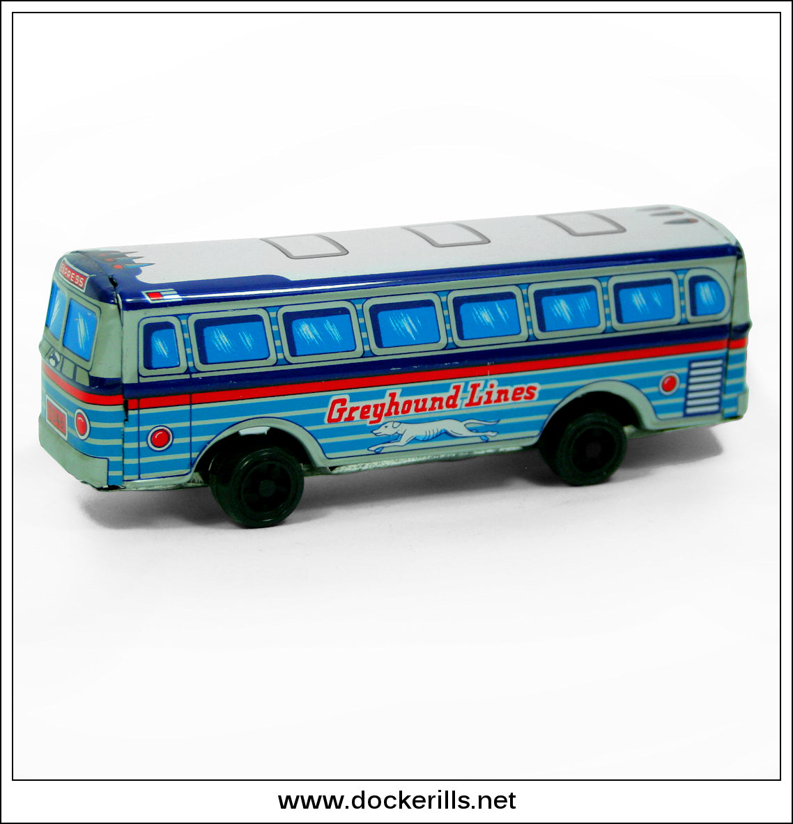 Metal greyhound shop bus toy
