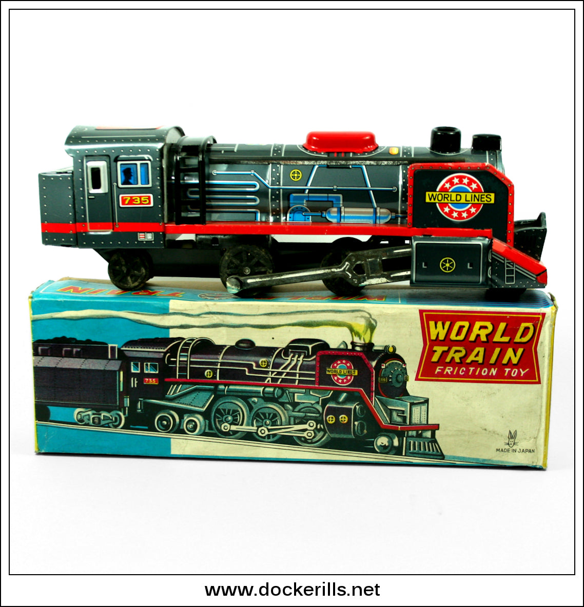 Jouet ancien Talking Train braodcasts 4 different MADE in Japan