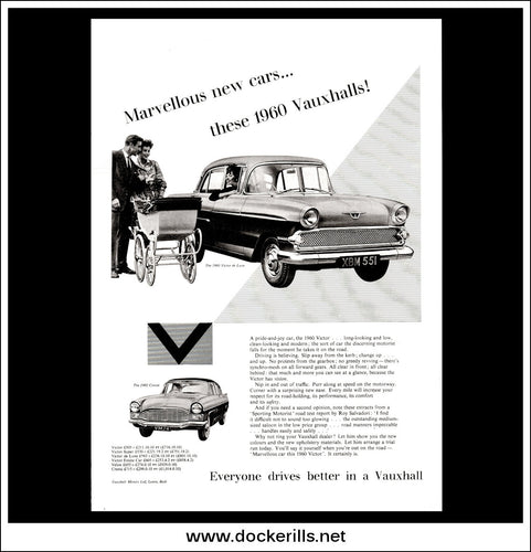 Vauxhall Victor De Luxe. Original Vintage Advert From November 21st, 1959.