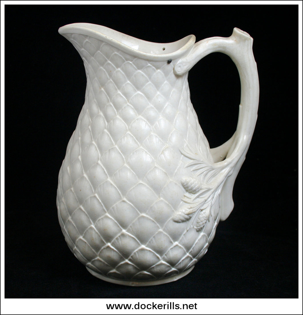 Victorian Pine Cone Themed Jug. With Diamond Registration Mark 1.