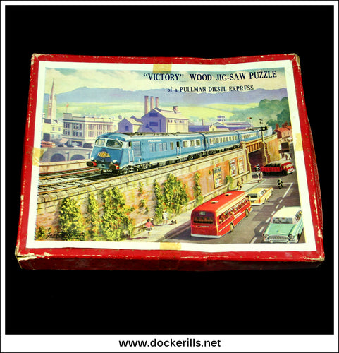 Victory Jig-Saw Puzzle - Pullman Diesel Express, Series No. T.P.2. c. 1950's - 1960's 1.