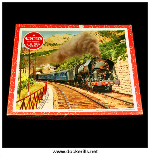 Victory Jig-Saw Puzzle - French Blue Train, Series No. T.P.3., No. 7004 Box