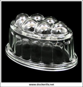 Vintage Glass Jelly Mould. (Style 1)