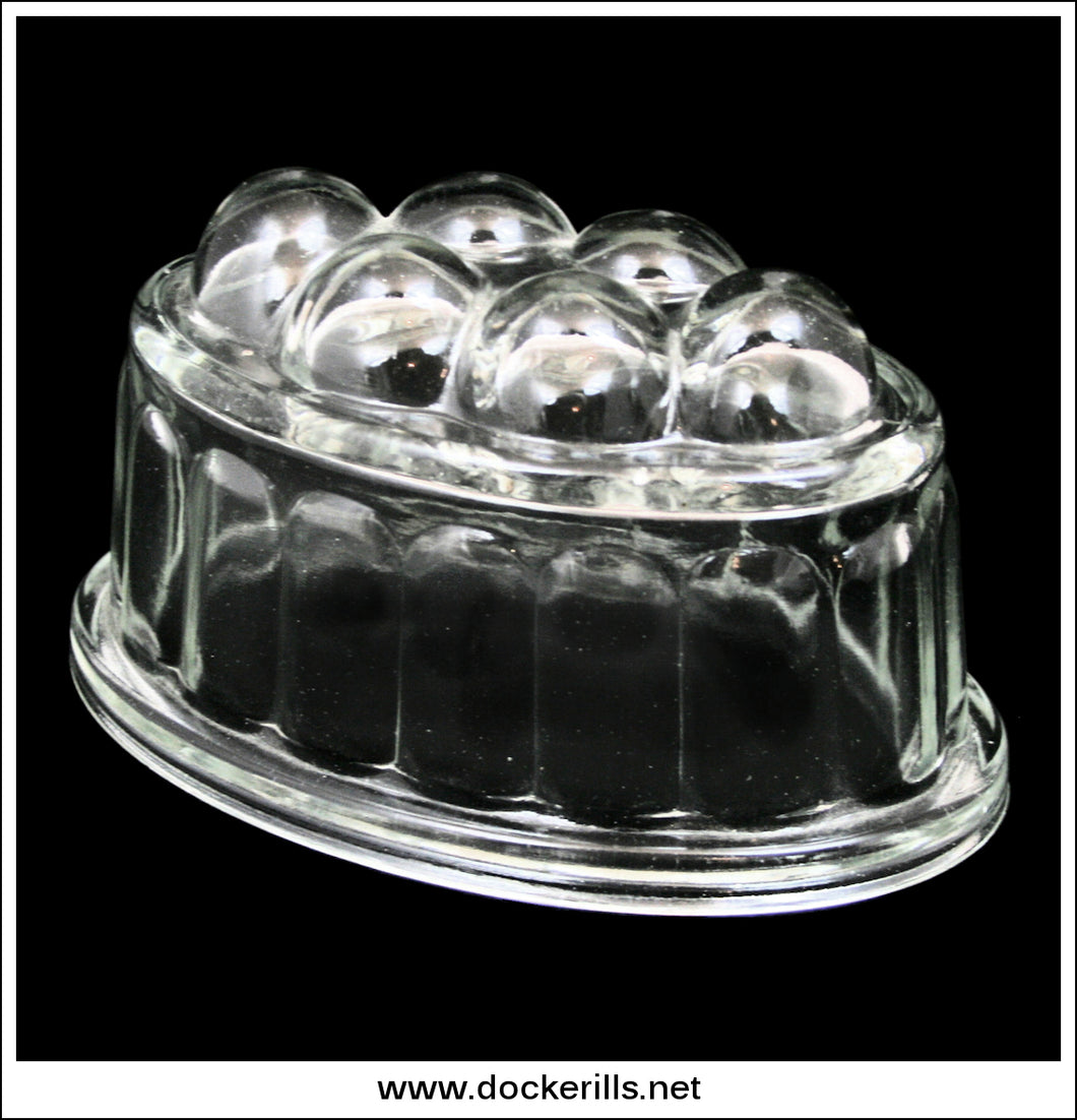 Vintage Glass Jelly Mould. (Style 1)