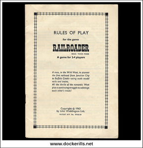 Waddingtons Railroader Instruction Booklet 1963