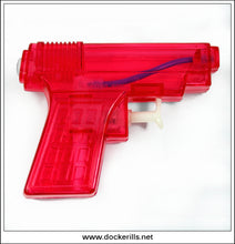 Vintage Water Pistol. P Wee Water Gun, Transparent Red, Hong Kong. 1960's/1970's 2.
