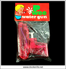 Vintage Water Pistol. P Wee Water Gun, Transparent Red, Hong Kong. 1960's/1970's 1.