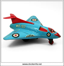 Wonderjet WB 192. Vintage Tin Plate Toy, Wells-Brimtoy Distributors Ltd., Great Britain 2.
