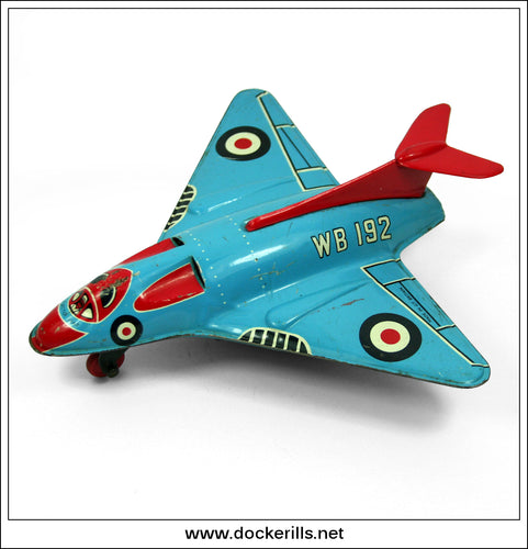 Wonderjet WB 192. Vintage Tin Plate Toy, Wells-Brimtoy Distributors Ltd., Great Britain 1.