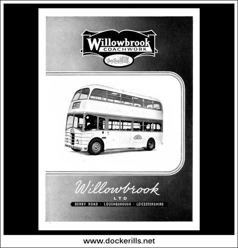 Willowbrook Double-Decker Bus. Original Vintage Advert From July, 1951.