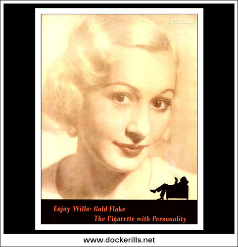 Wills Gold Flake Cigarettes. Original Vintage Advert From January 19th, 1938.