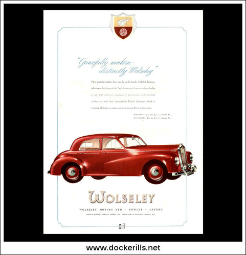 Wolsely Four-Fifty & Six-Eighty. Original Vintage Advert From March 18th, 1950.