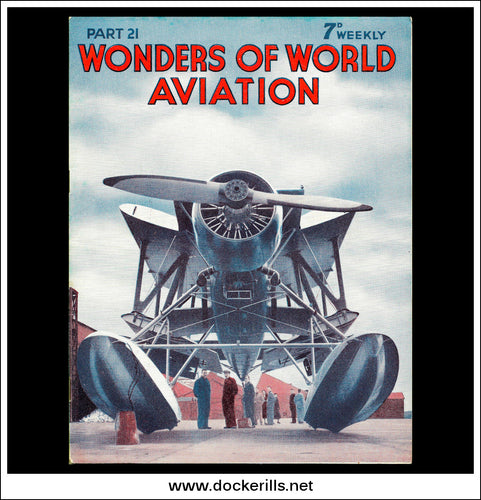 Wonders Of World Aviation Magazine No. 21. 1938. Cover - A Shark Aeroplane Built By Blackburn Aircraft Ltd, at Brough, Yorkshire.
