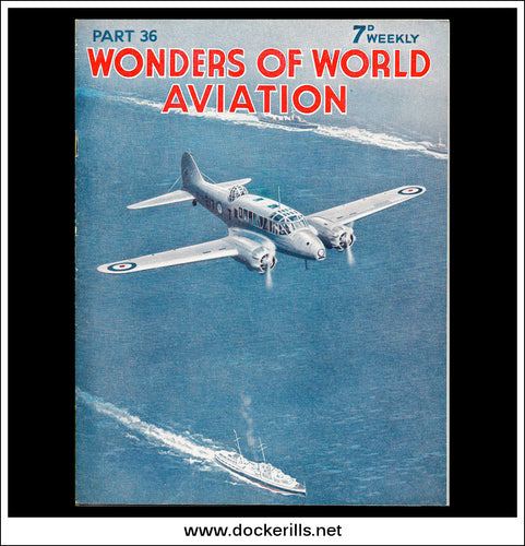 Wonders Of World Aviation Magazine No. 36. 1938. Cover - An Avro Anson Twin-Engined Coastal Reconnaissance Low-Wing Monoplane.
