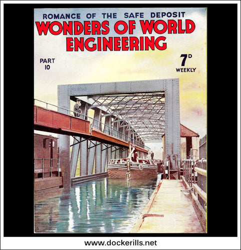 Wonders Of World Engineering Magazine No. 10. 1937. Cover - The Barton Aqueduct, Which Carries The Bridgewater Canal Across The Manchester Ship Canal.