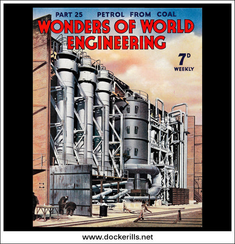 Wonders Of World Engineering Magazine No. 25. 1937. Cover - High-Pressure Vessels Known As Converters, At Billingham, Co. Durham.