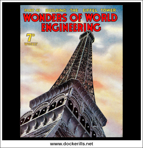 Wonders Of World Engineering Magazine No. 41. 1938. Cover - Upper Portion Of The Eiffel Tower.