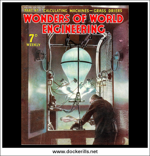 Wonders Of World Engineering Magazine No. 47. 1938. Cover -  Mercury Arc Rectifier In The London Midland And Scottish Railway Office At Euston, London.