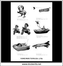 Yanoman Toys Co., Ltd. Catalogue Sample Page, Japan, Tin Toys.